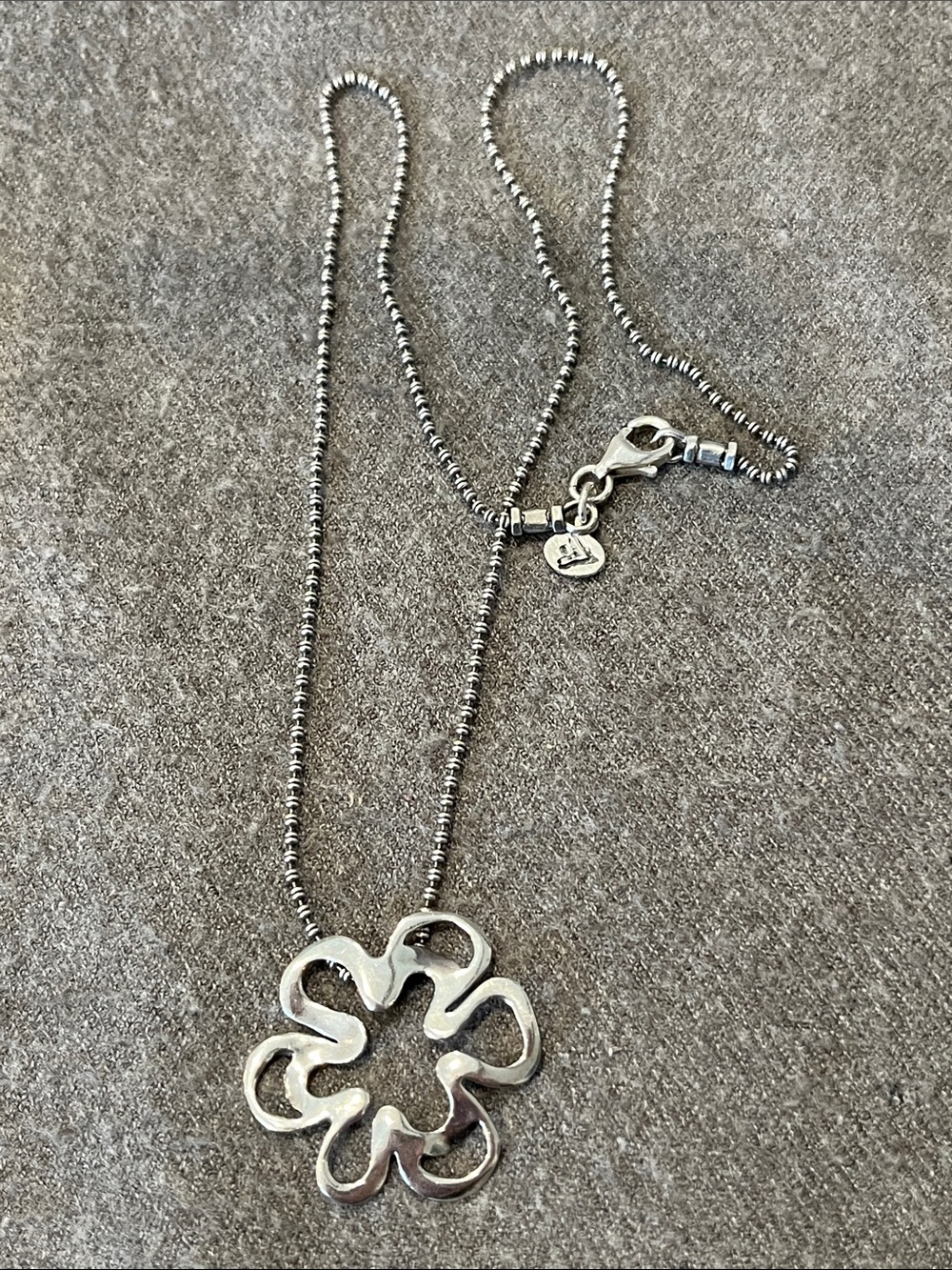 Silpada Sterling Flower Necklace-Retired